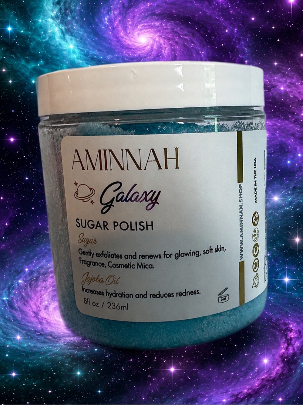 AMINNAH Galaxy Sugar Polish - Exfoliating Body Scrub